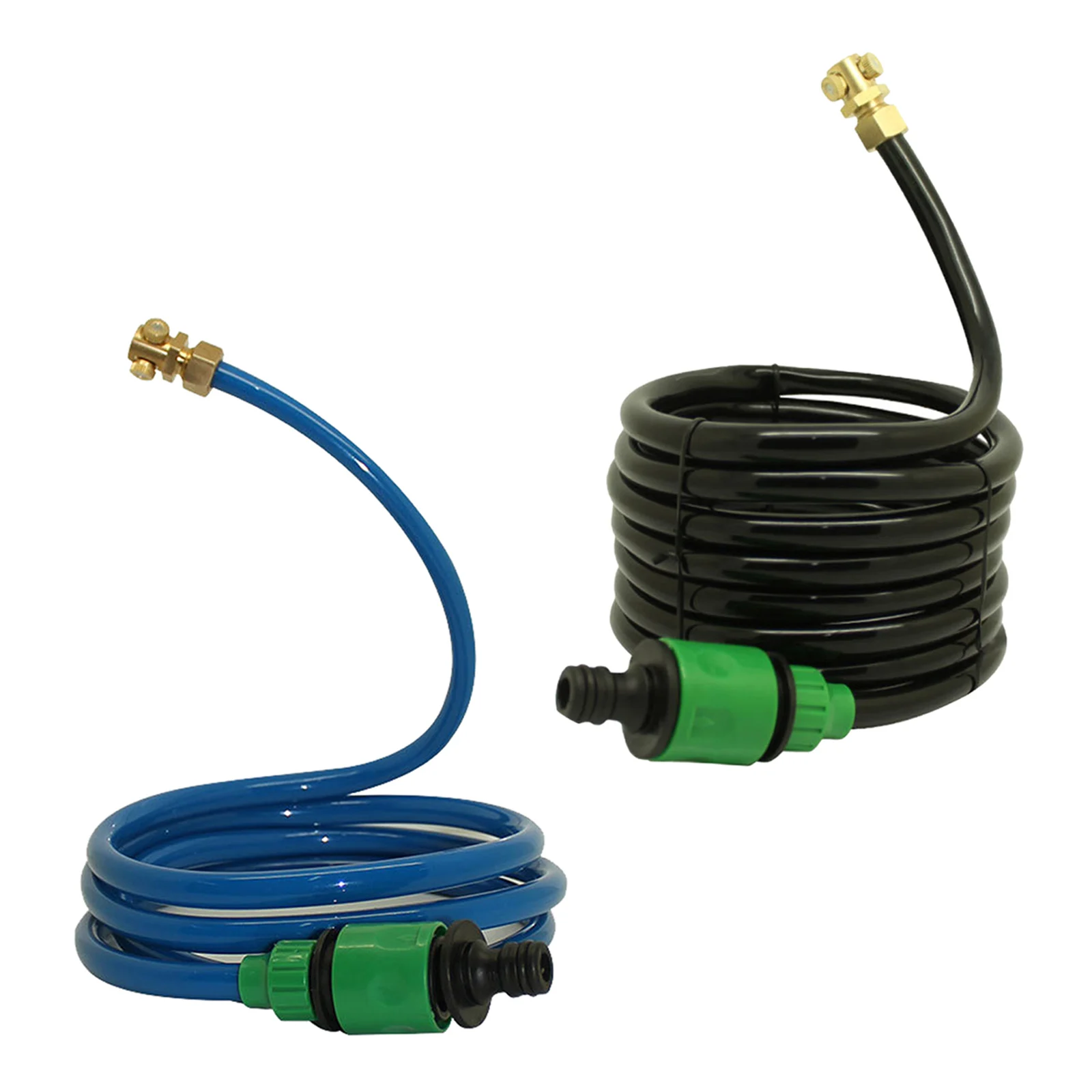 

PU Tube Watering Tube Line with Connector and Nozzle Irrigation Hose for Garden Plants Fast Cooling 5L/min