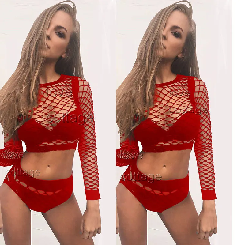 Эротическое нижнее белье для женщин латексный комбинезон в сеточку |