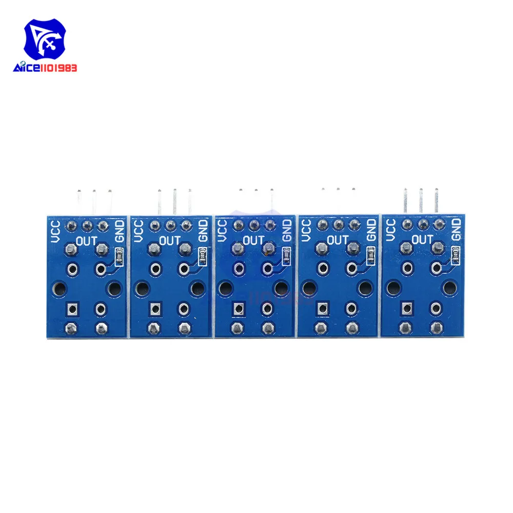 Модуль кнопочного выключателя diymore 5 цветов 12x12 мм Сенсорного с крышкой для Arduino