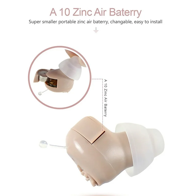 Миниатюрный слуховой аппарат CIC полностью невидимый Прямая поставка | Красота и