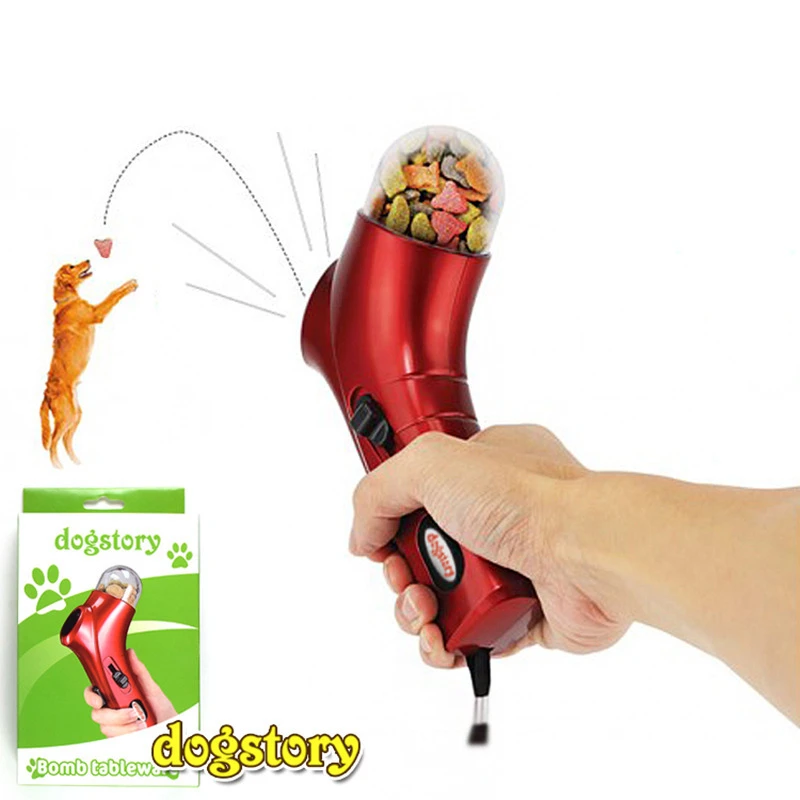 

Dog Snack Catapult Launcher Dog Cat Treat Launcher Snack Food Feeder Catapult Pet Interactive Training Toys Outdoor Beach Toys