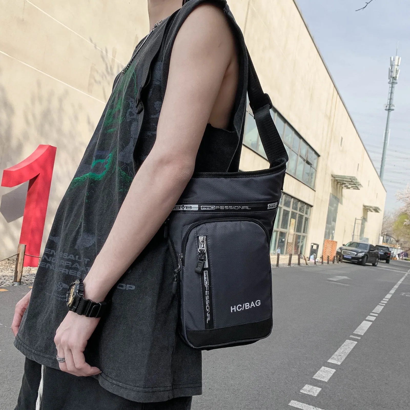 Мужская поясная сумка Mihaivina водонепроницаемая сумка-мессенджер на плечо