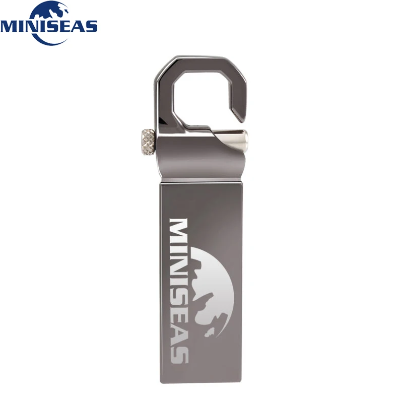Gray USB флеш-накопитель Miniseas, реальная емкость, высокая скорость, Matel-12, милый, 8 ГБ, 16 ГБ, 32 ГБ, флеш-накопитель, флешка для ПК - Цвет: Gray