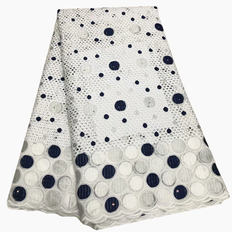 Популярное открытое Африканское сухое кружево ткань швейцарская вуаль