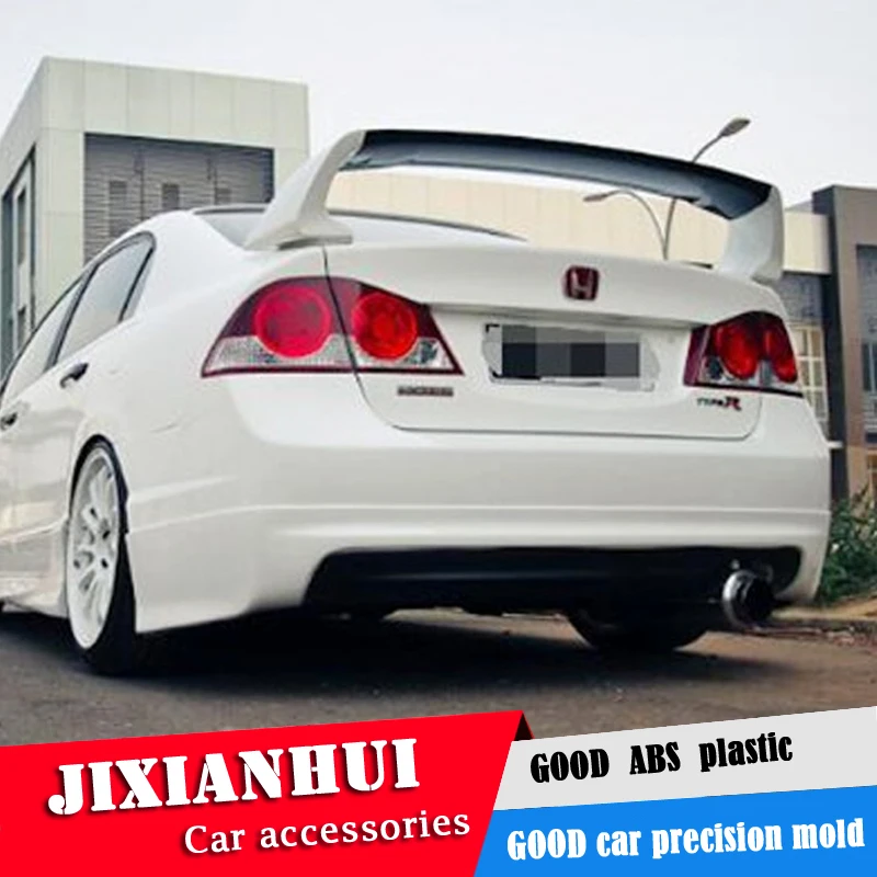 Спойлер для Civic 2006 2011 Honda FD2 спойлер 3DCK из АБС пластика цветной задний крыла