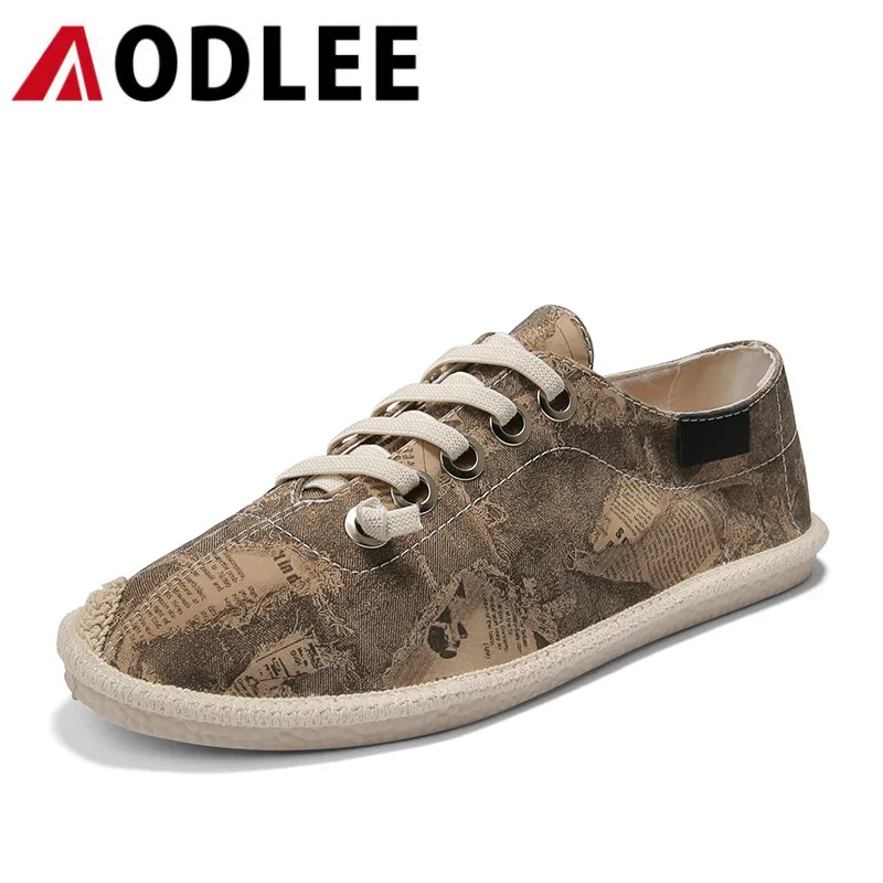 Мужская обувь Повседневные Эспадрильи на шнуровке Мужские летние парусиновые