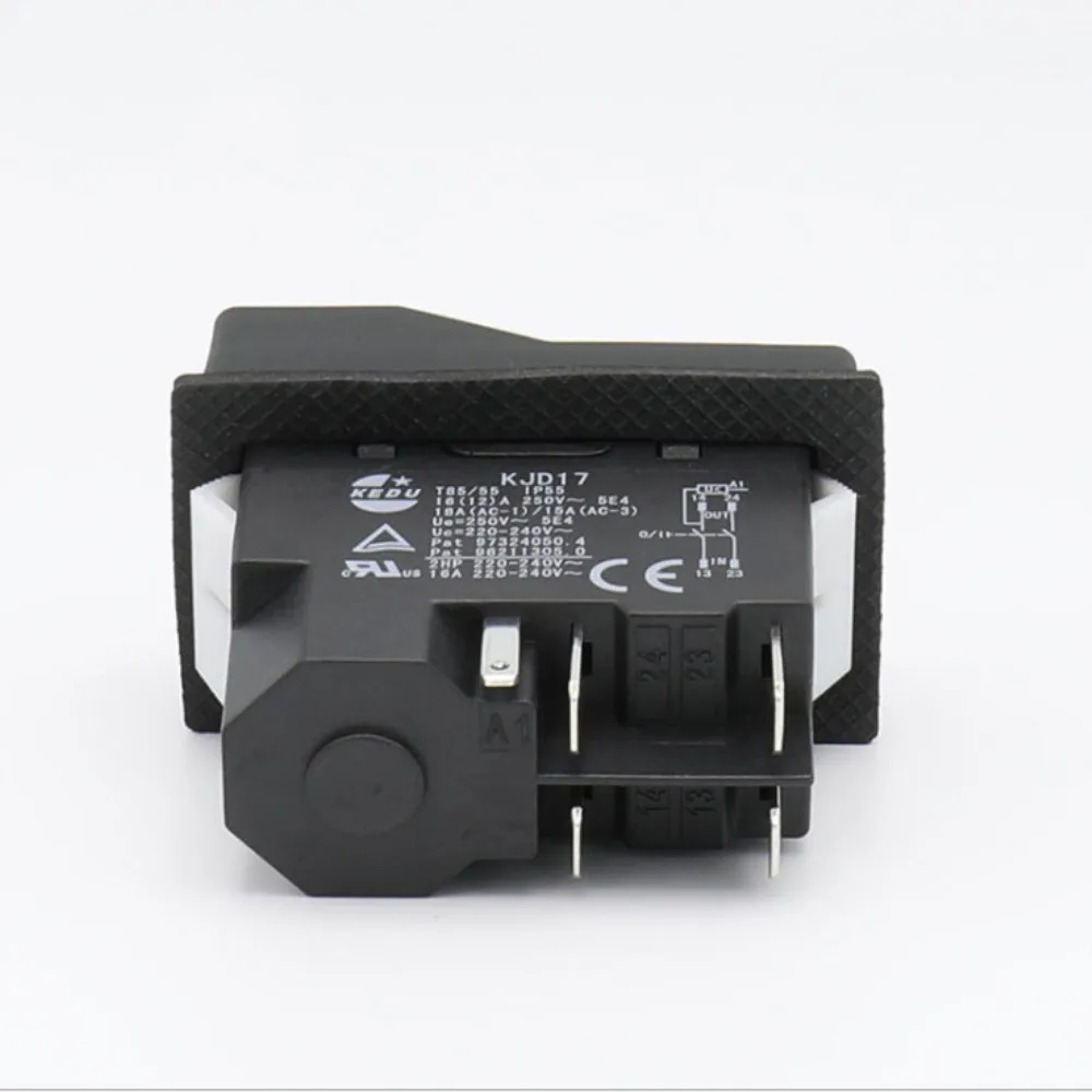 KJD17 5Pins Electromagnetic Starter Push Button Switches 16A AC250V IP55 Waterproof Machine Garden Tool Equipment Safety Switch |