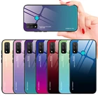 Чехол из закаленного стекла для Huawei P Smart Z Plus 2021, 2018, 2020, противоударный силиконовый чехол для Huawei PSmart 2020 Plus