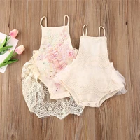 lace crochet newborn romper infant photography props baby girl sleeveless lace sleeveless halter romper newborn clothes gifts
