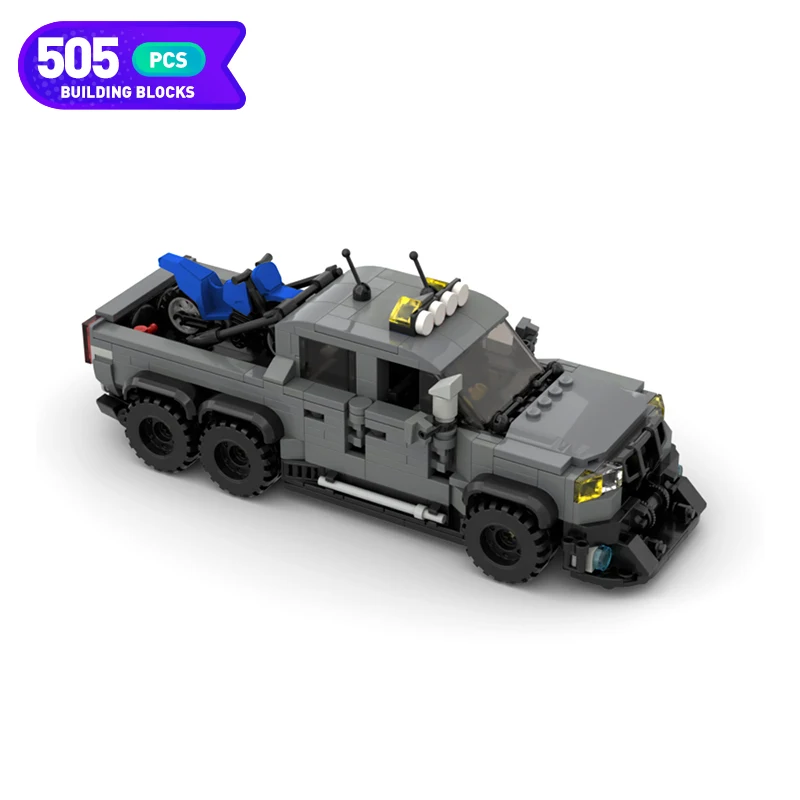 

Конструктор Moc technfords, Раптор, скоростной чемпион, классический автомобиль из фильма, Сборная модель, креативный грузовик, Детская конструкц...