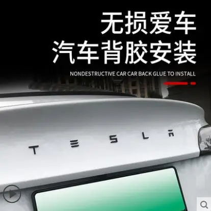 

Car Back Trunk Logo Replacement Letters Sticker For Tesla Model 3 Model X Model S Y Replace English alphabet Emblem Stickers