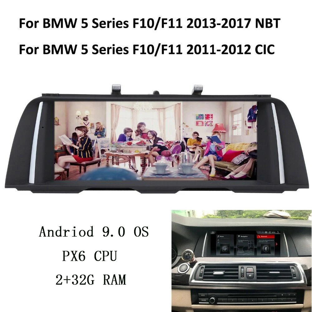 Android 9 0 HD Автомобильная аудиосистема с GPS-трекером и навигацией для BMW 5 серии F10 F11