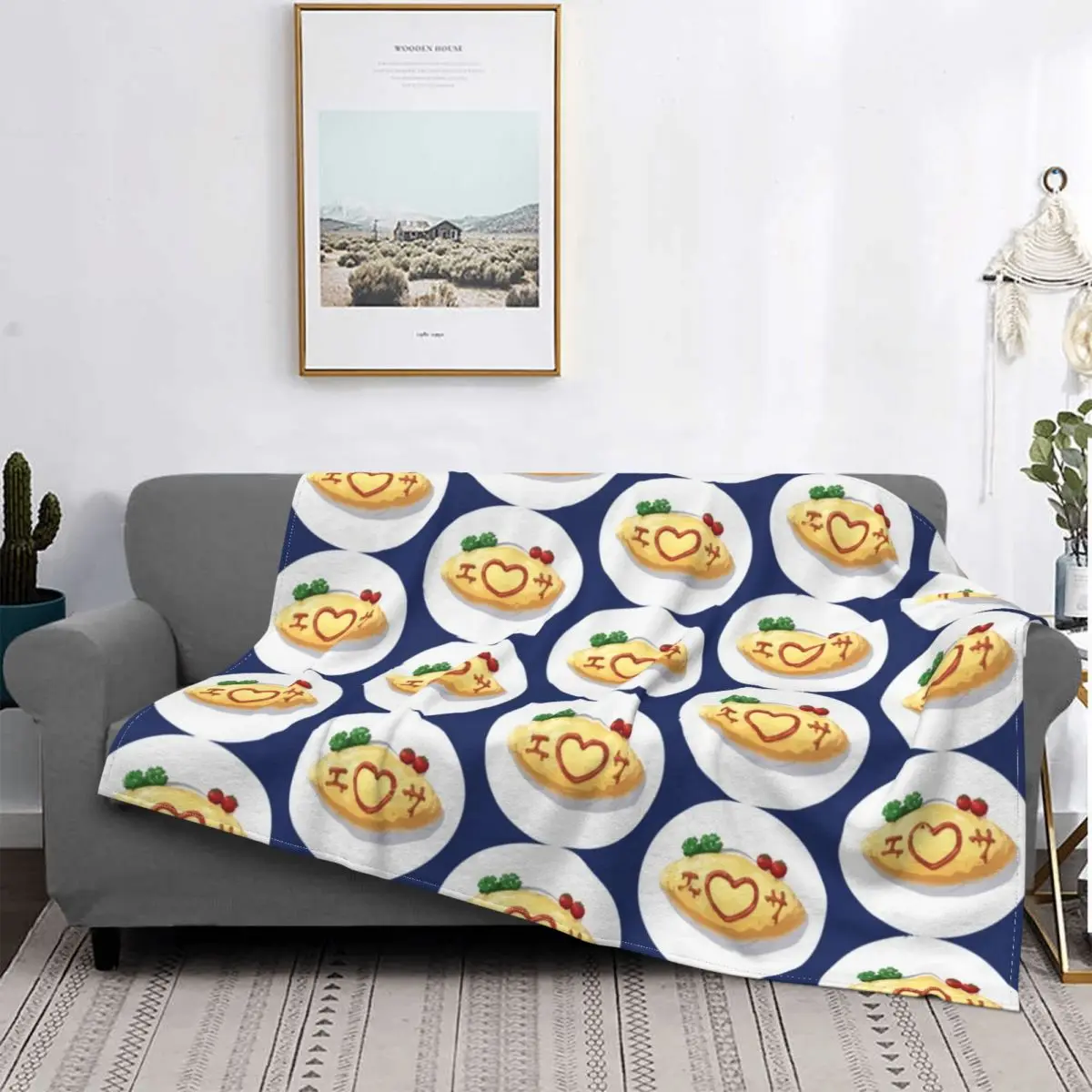 

Одеяло Omurice из фланели, плюшевое толстое ультра-мягкое флисовое покрывало для кровати, спальни