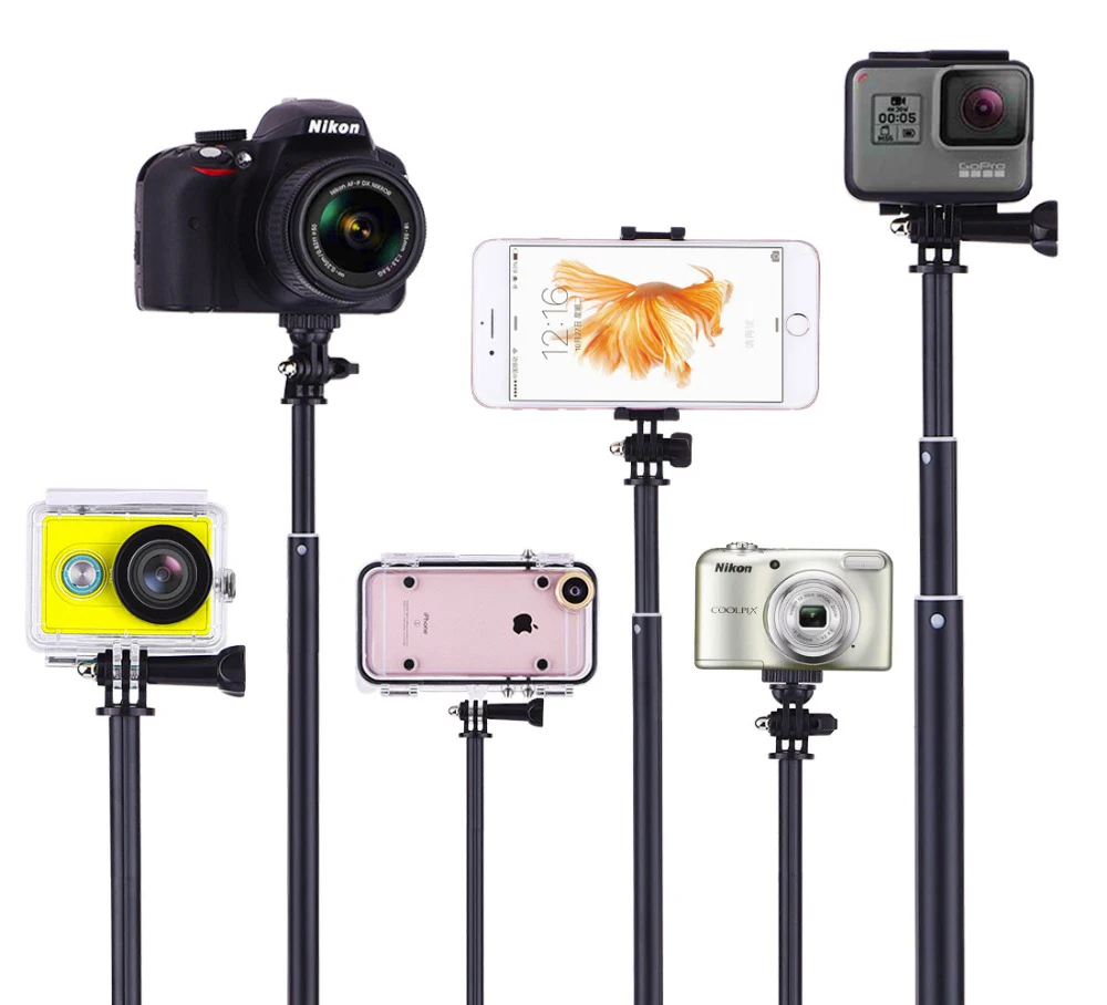 Селфи-палка для Gopro Hero 7/6/5/4/3 экшн-Спортивная камера Трипод удлиненный монопод Wi-Fi