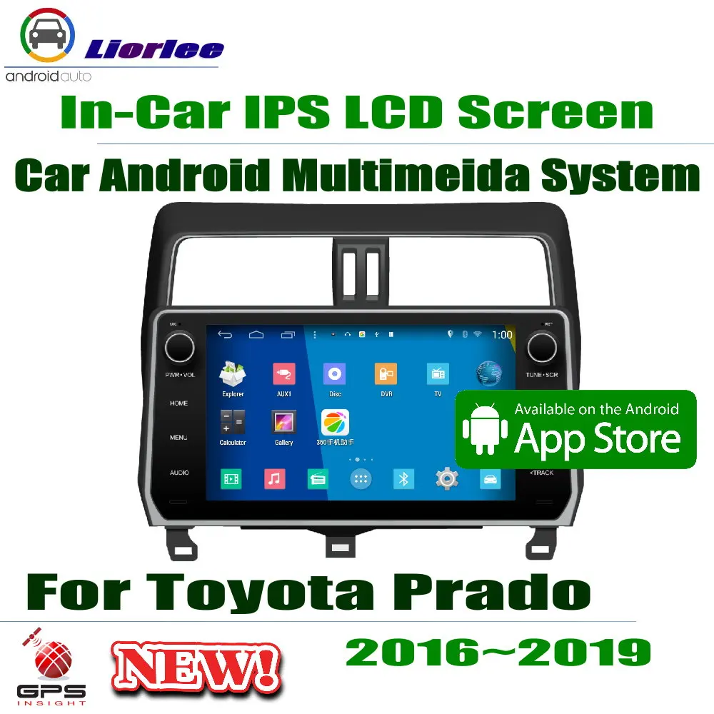 Автомобильный Android плеер для Toyota Land Cruiser Prado 2018 ~ 2019 10 1 &quotIPS LCD экран GPS