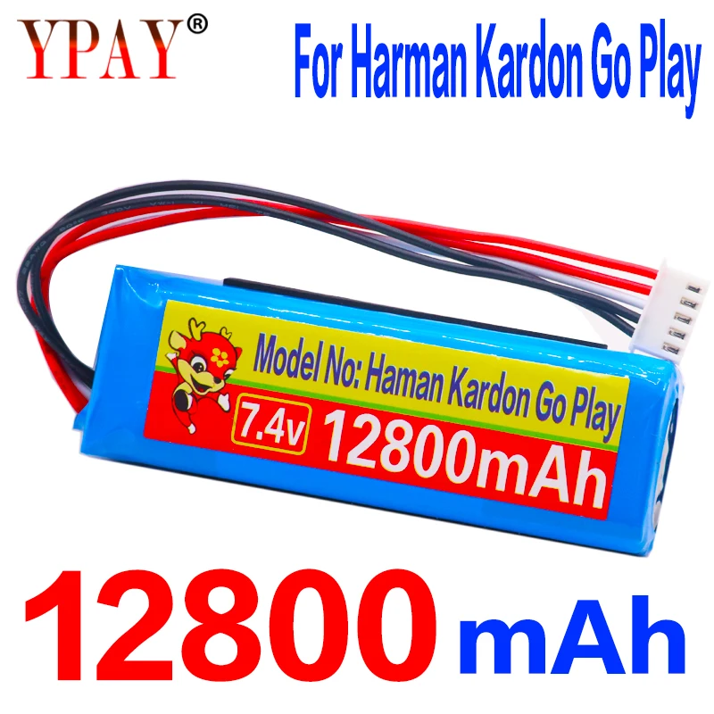 12800 мА/ч Батарея 7 4 V Для Harman Kardon Go Play Mini Динамик литий полимерный перезаряжаемый