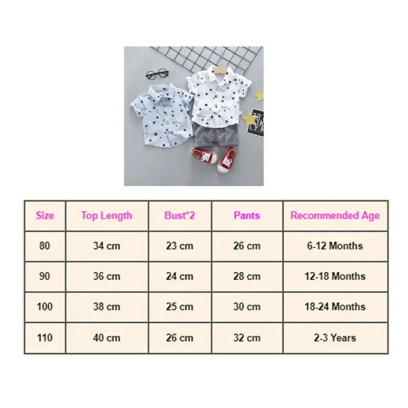 

2020 Summer 2pcs Cotton Toddler Kids Baby Boys Clothes Short Sleeve Top Shirt Shorts Pants Outfit Set