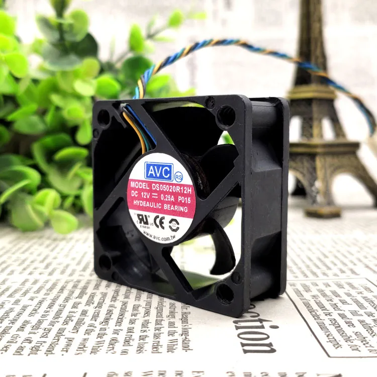 Новинка 5 см 5020 DS05020R12H 12V 0.25A 4 wiresPWM защиты электродвигателя Вентилятор охлаждения |