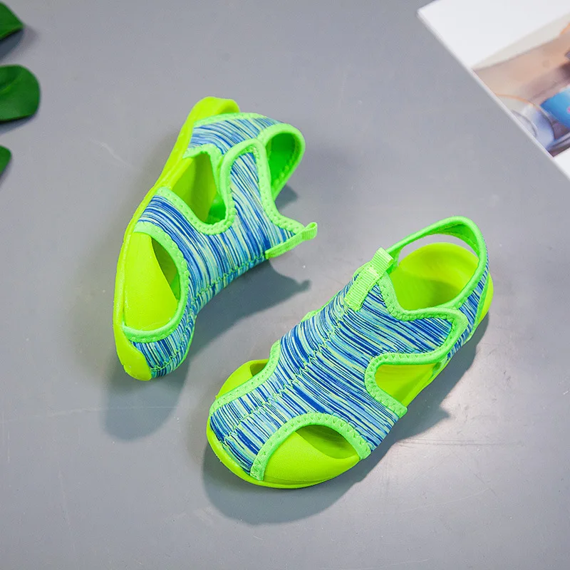 Сандалии для мальчиков и девочек дышащая сетчатая Спортивная повседневная обувь