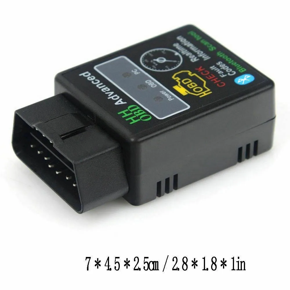 Диагностический сканер ELM327 V2.1 HH OBD 2 OBDII Bluetooth для обнаружения неисправностей