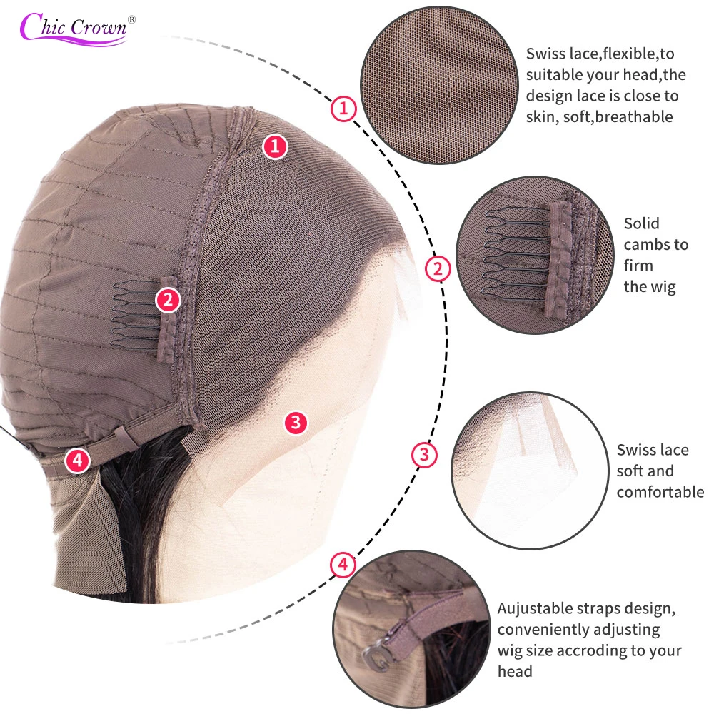 Бразильские короткие светлые парики боб 613 для черных женщин 13*4 предварительно