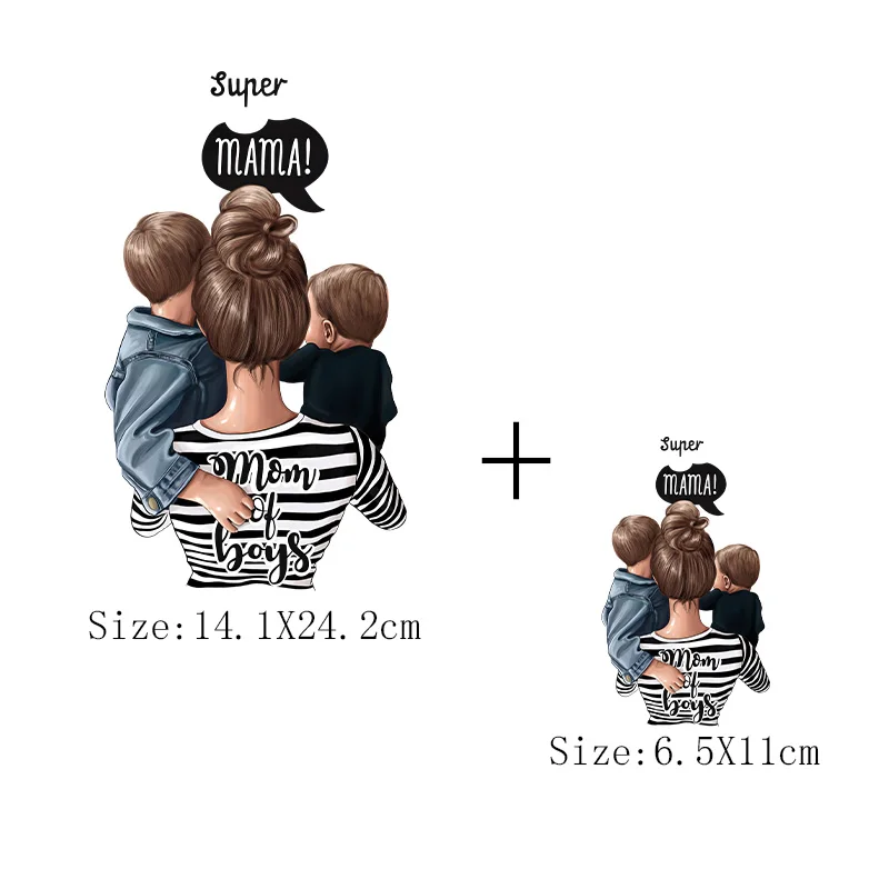 Термонаклейка с аппликацией супер мама термонаклейка на одежду модная
