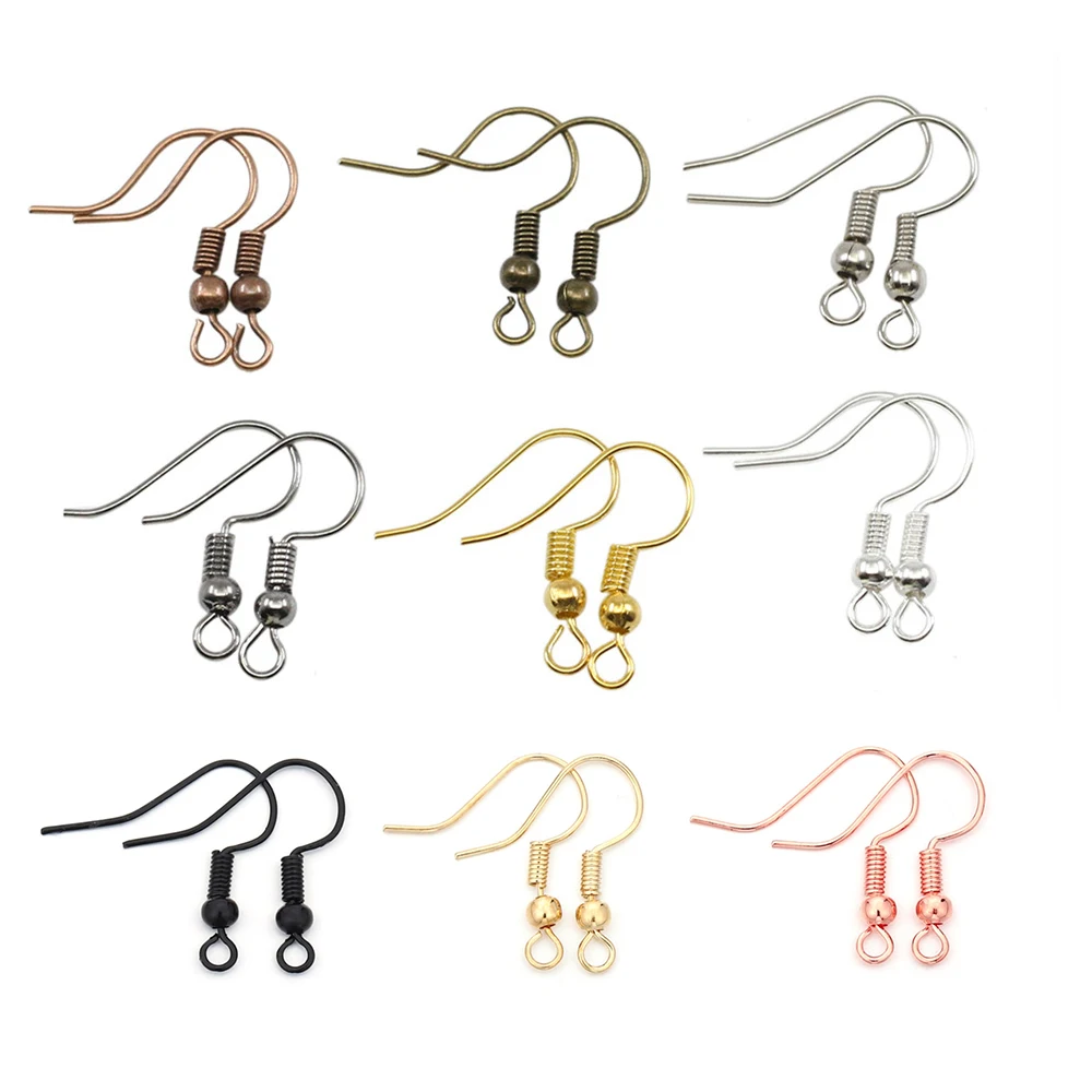 200 шт./лот фурнитура для сережек застежки крючки самостоятельного изготовления