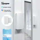 SONOFF DW2 Умный дом WiFi безопасный датчик окна двери сигнализация детектор замка безопасности по телефону работа с приложением EWelink Alexa Google Home