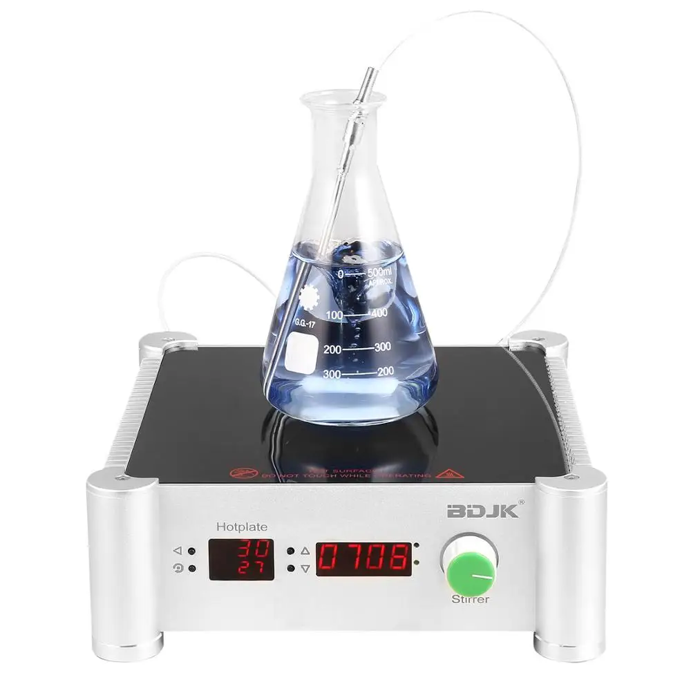 

BDJK HMS-901C-II lab equipment heating plate 450°C Magnetic Stirrer Magnetic Mixer with Stir Bar Max Stirring Capacity: 10 L