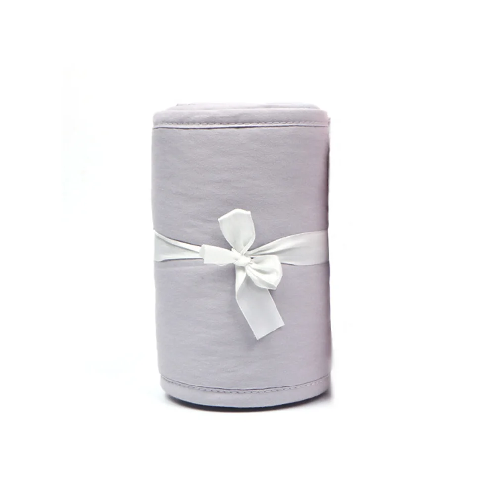

Three-piece Cotton Crib Protection Wrap Edge Baby Anti-bite Solid Color Bed Fence Guardrail Baby Care Baby Safety Products