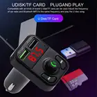 Автомобильное зарядное устройство, FM-передатчик, Bluetooth, двойной USB-разъем, быстрая зарядка для мобильного телефона, 5.0 светодиодный дисплей, Автомобильный MP3-плеер для автомобиля