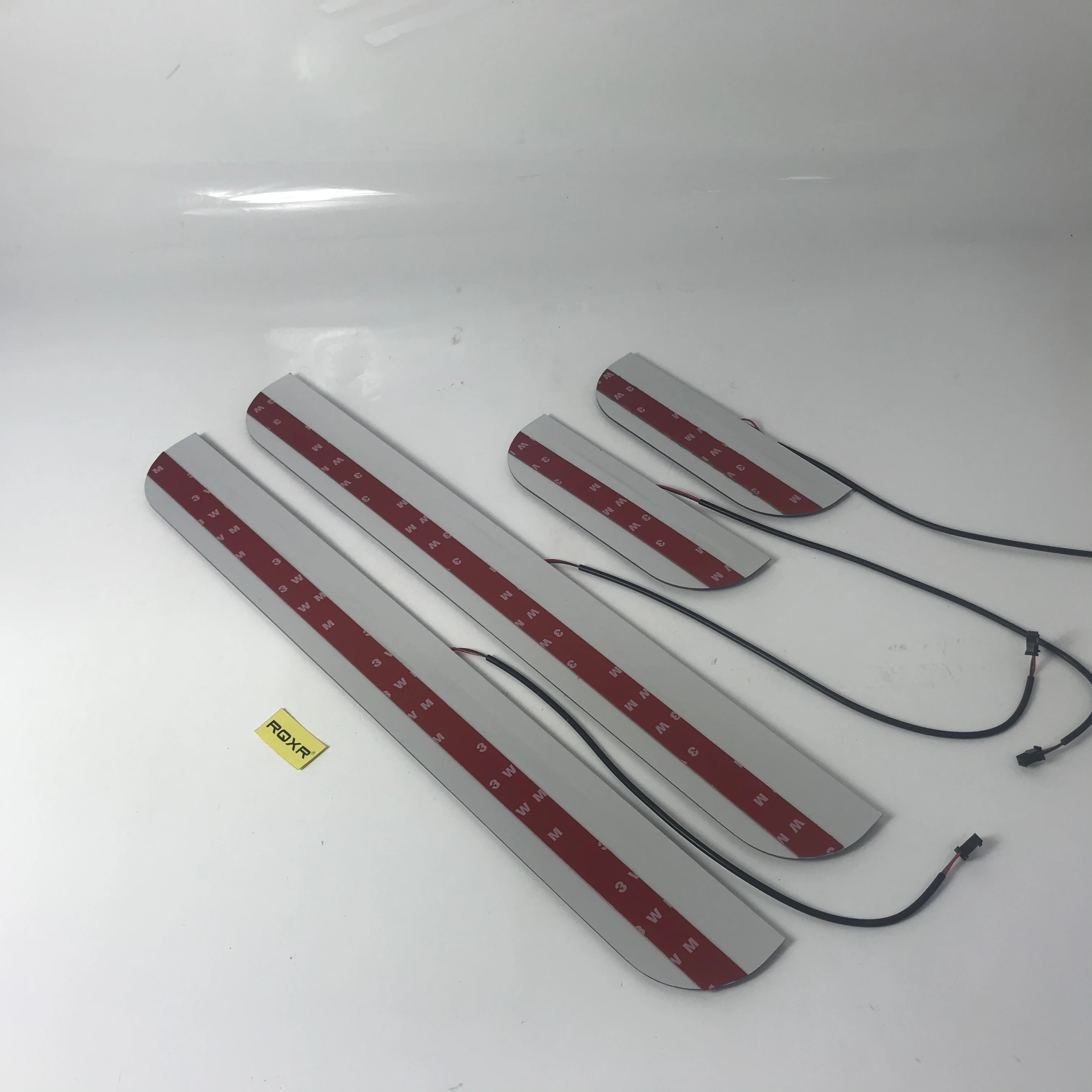 

Infrared sensor control led door sill plate strip welcome light threshold guard protectors for Hyundai i20