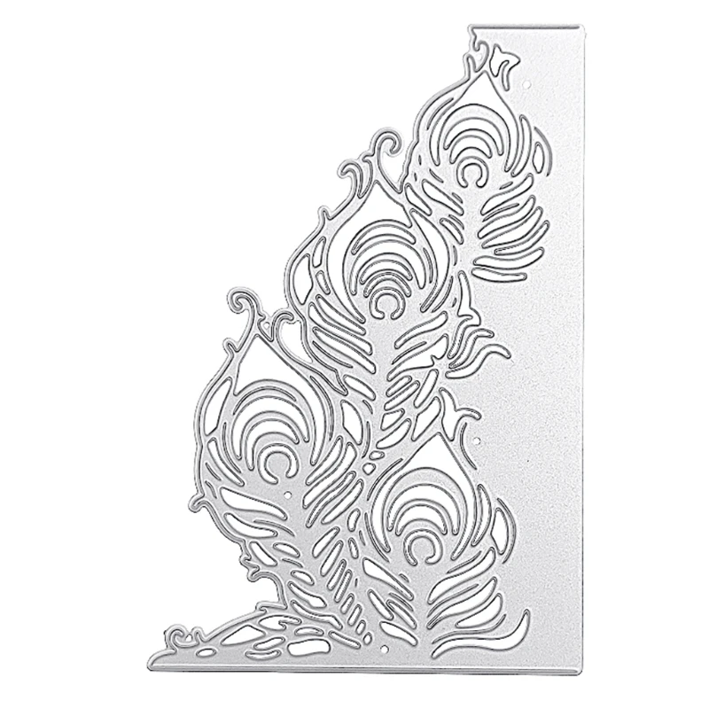 

Пустотелые перья металлические Вырубные штампы фотоальбом бумажная карта шаблон форма тиснение крафтовое украшение