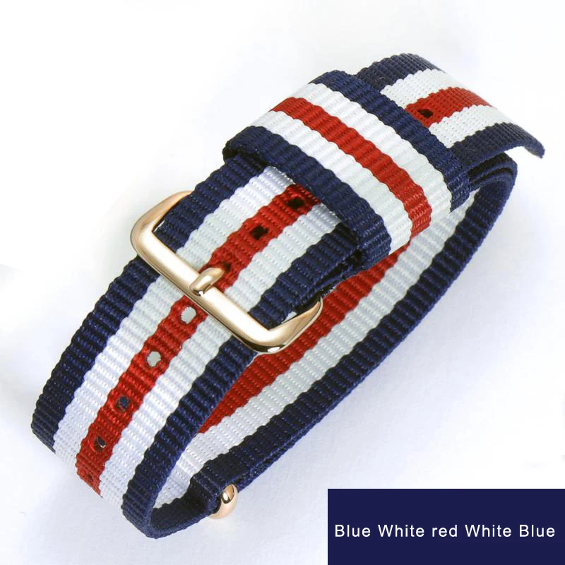 neway Watchband for dw Nylon Watch Band 18mm 20mm Rose Gold Bracelet Buckle Band for daniel wellington watch Strap men women