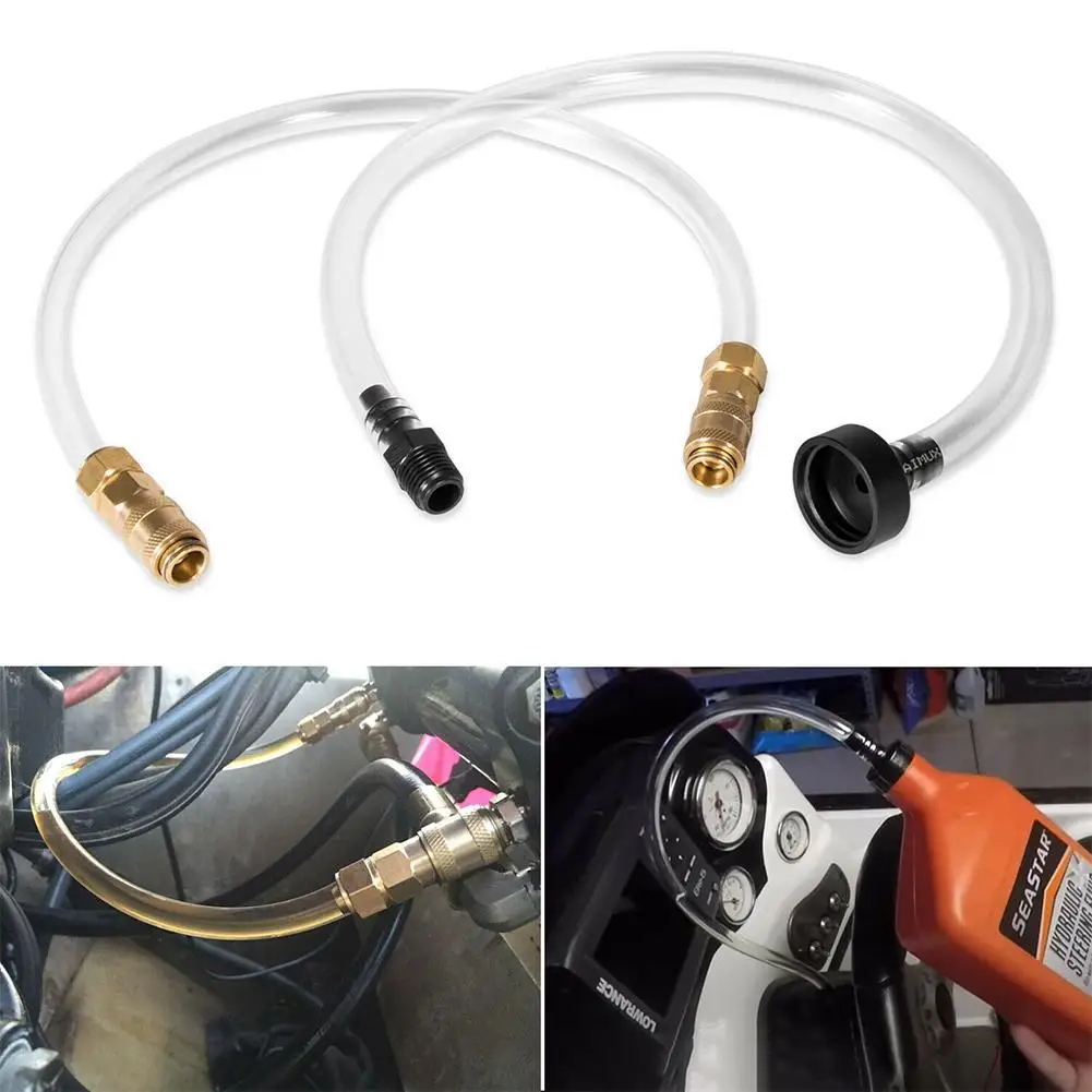 Bleed Kit Filler For Seastar Hydraulic Steering Systems Bridge Tube &amp Hose Used Refilling Boat's System Fluid | Автомобили и