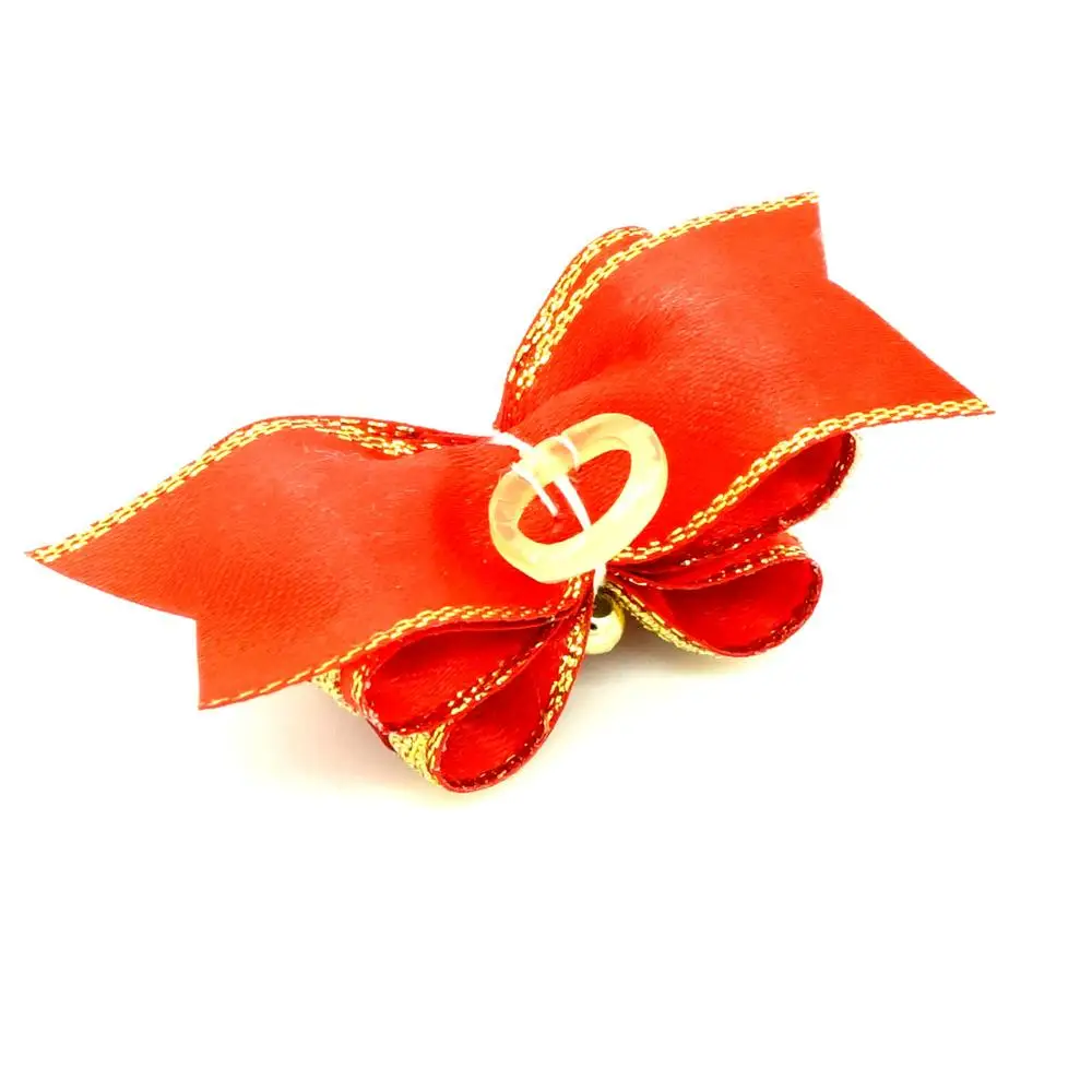 30 х рождественские резинки для волос кошек и собак бант ручной работы щенков