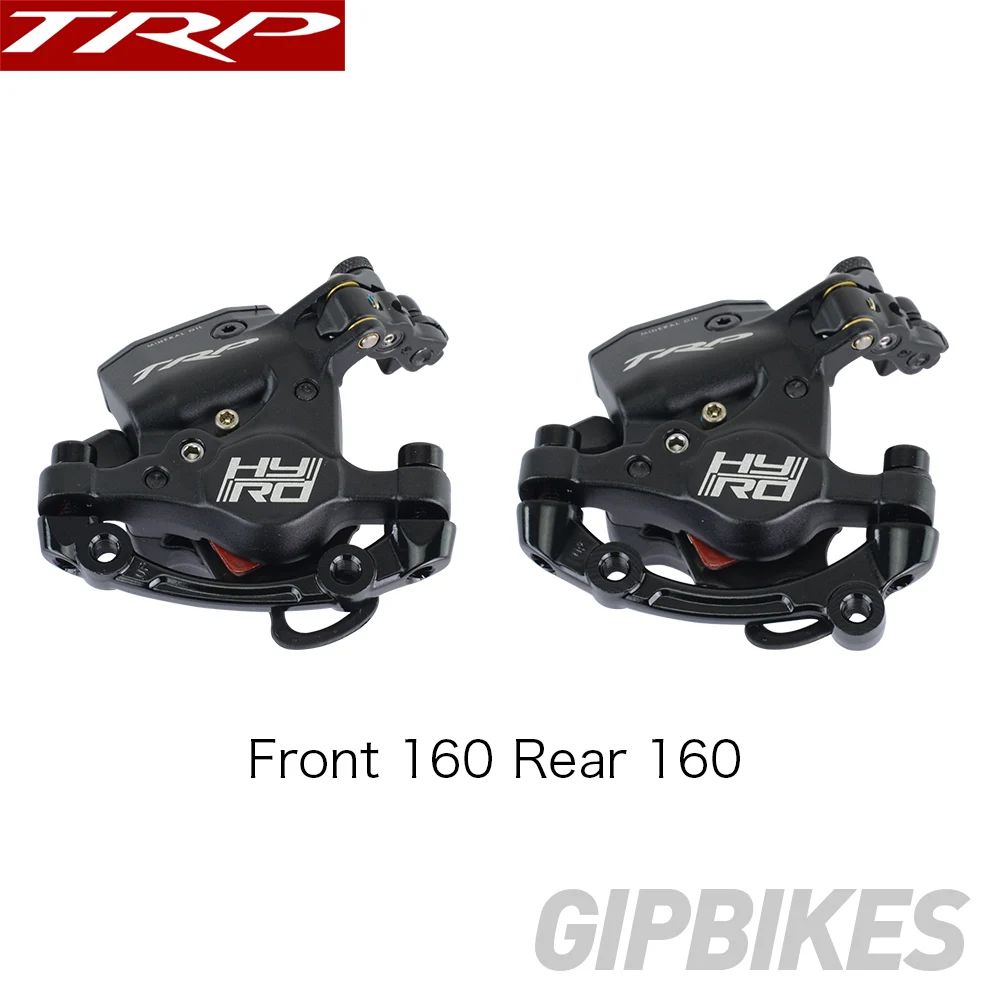 Front 160 Rear 160 TRP HY/RD штыревой кабель с приводом гидравлический дисковый тормозной суппорт 160 мм w/or w/o ротор передний/задний/комплект HYRD ROAD Черный - Цвет: Front 160 Rear 160