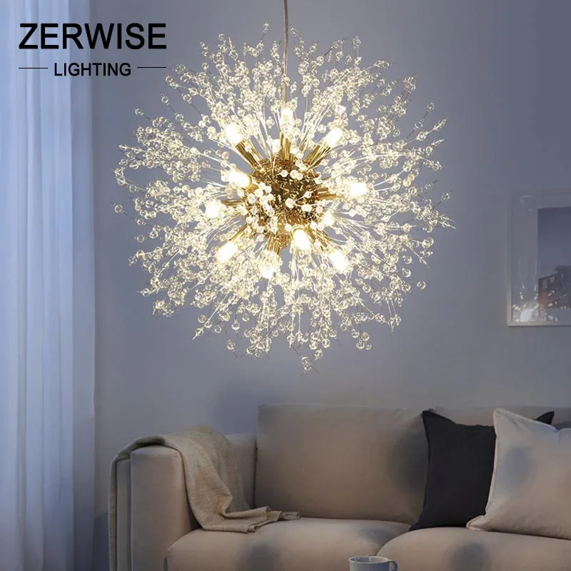 2021 Современный хрустальный Одуванчик люстры висячие светильники лампа для