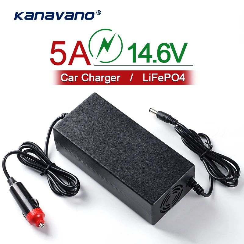 14.6V 5A LiFePO4 charger 4Series 12V 5A Lithium iron phosphate battery charger 14.4V battery smart charger For car charger