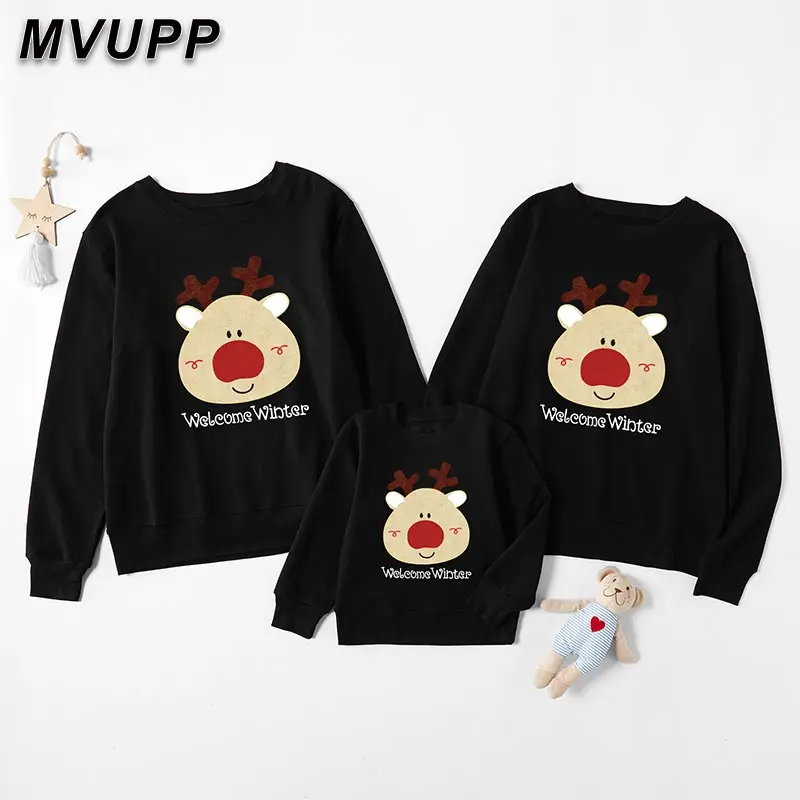 MVUPP/зимняя одежда для семьи Семейные комплекты с рождественскими лосинами Мама