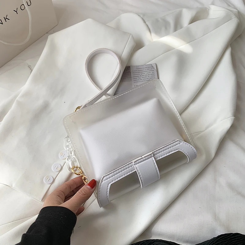 Модная летняя прозрачная сумка через плечо из ПВХ для женщин Повседневная