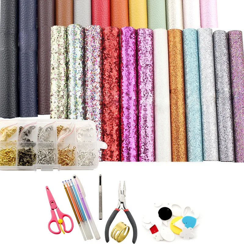 Серьги из искусственной кожи сделай сам набор инструментов для ювелирных