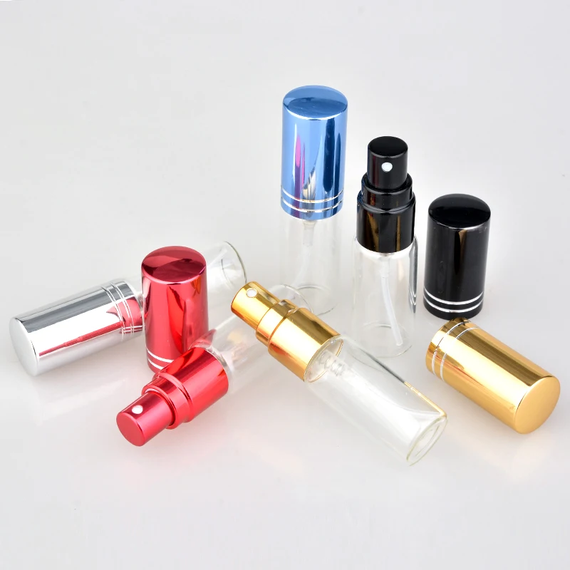 100Pcs/Lot 5ml Portable Empty Cosmetic Case Travel Spray Bottle Perfume For Gift Sample Mini Bottle Parfum Makeup Containrs images - 6