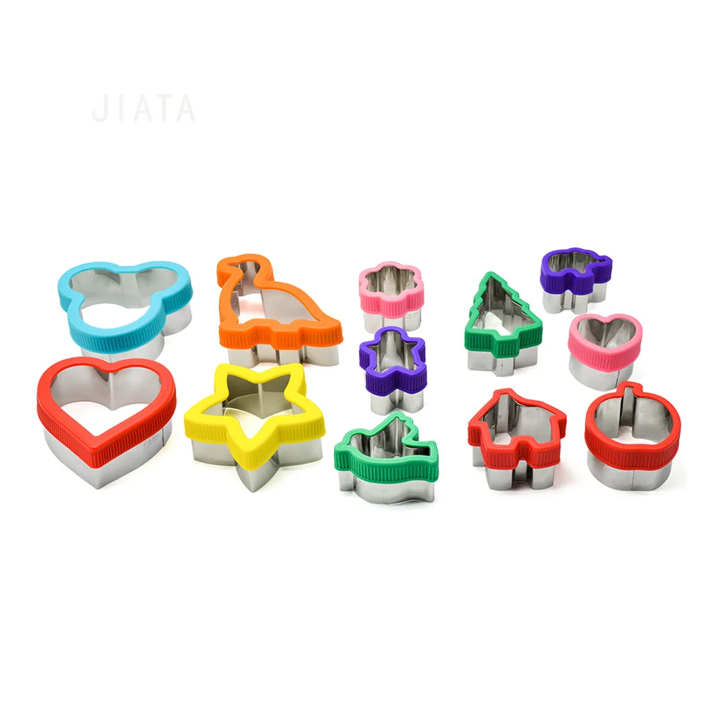 

12 sets of stainless steel cookie mold full hand cake mold vegetable cutting sandwich mold