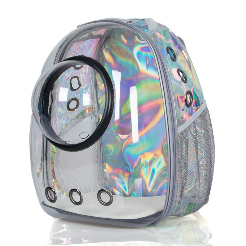 Glare Gray Black C Космонавт Открытый Портативный переносная прозрачная дорожная сумка для домашних животных дышащая космическая капсула переноска кошка рюкзак для маленьких кошек собак - Цвет: Glare Gray Black C