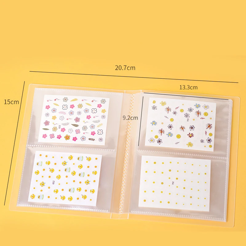 

Nail Art Decoration 80 sheets Nail Sticker Decal Collecting Albums Storage Holder Nail Art Display Showing Book Cont