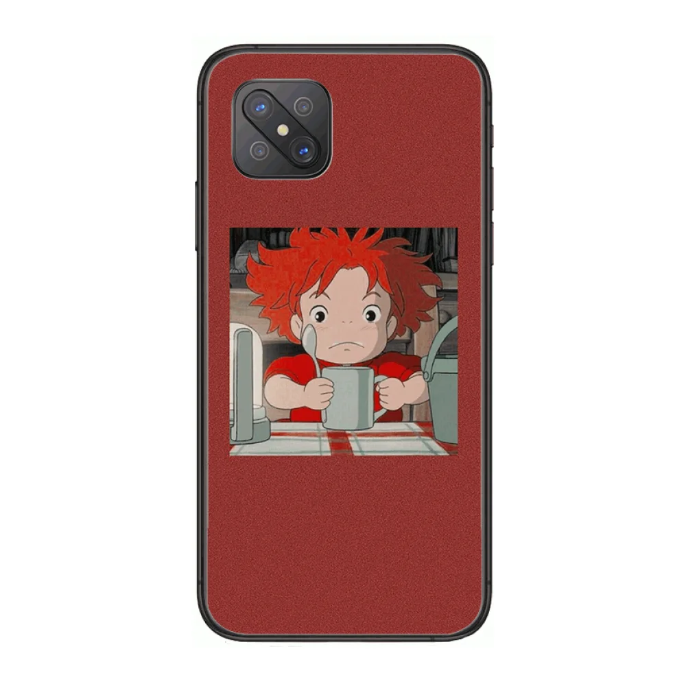 

Miyazaki Goldfish Fashion Phone Case cover For OPPO A91 9 83 79 92s 5 F9 A7X Reno2 Realme6pro 5 black tpu cell cover