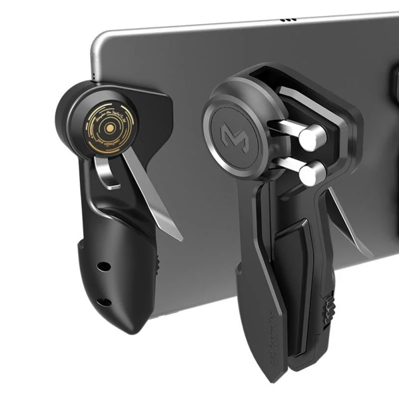 

Pair Mobile PUBG Game Controller For Ipad Tablet Six Finger Game Joystick Handle Aim Button L1R1 Shooter Gamepad Trigger