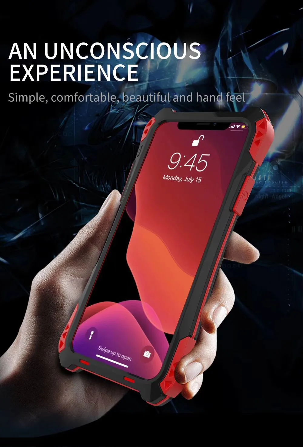 Чехол для телефона AMIRA противоударный Прочный Гибридный чехол из углеродного