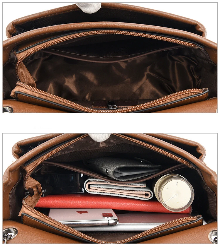 

Casual Messenger Bags For Women Fashion Chains Small Flap Bags Ladies Genuine Leather Handbags Shoulder CrossBody Bags Female